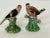 Chaming miniaturue English songbirds. Both appear to hvehad repairs. From a distance these are great decorative pieces....