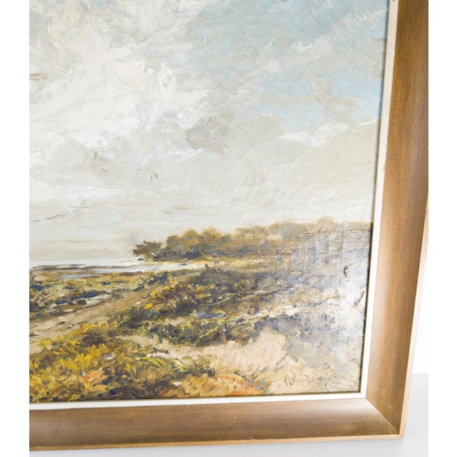 Early 20th Century English or American Coastal Dune Impressionist Landscape Painting For Sale In New York - Image 6 of 12