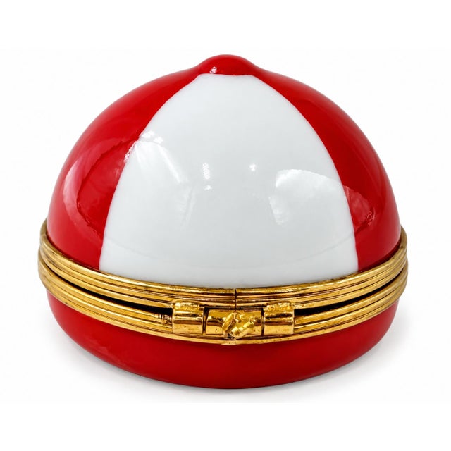 Vintage the 21 Club Nyc Restaurant Equestrian Jockey Cap Trinket Box For Sale - Image 13 of 14