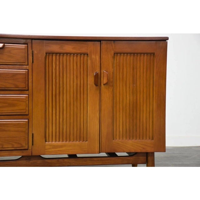 Mid Century Modern Chestnut Credenza For Sale - Image 9 of 12