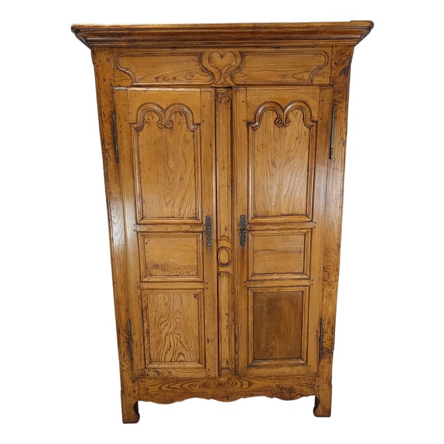 Antique Rustic Ash and Fir Wardrobe For Sale