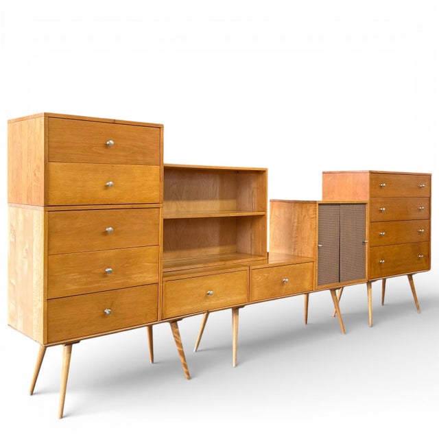 Brown 1950s Paul McCobb “Planner Group” Modular Wall Unit for Winchendon - 10 Pieces For Sale - Image 8 of 16