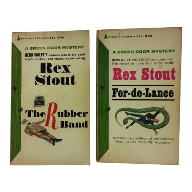 Vintage 1964 Books by Rex Stout - A Pair For Sale