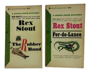Vintage 1964 Books by Rex Stout - A Pair