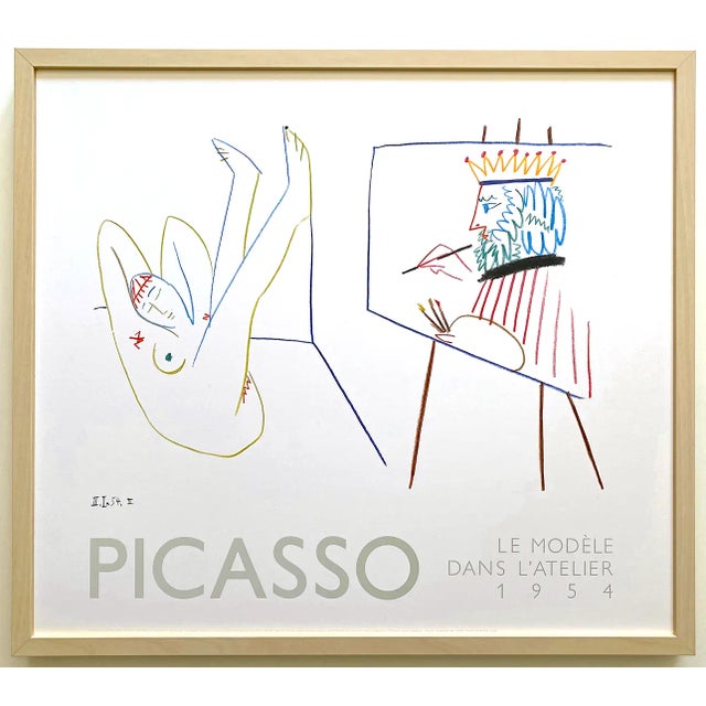 Pablo Picasso Vintage 1988 Mid Century Modern Lithograph