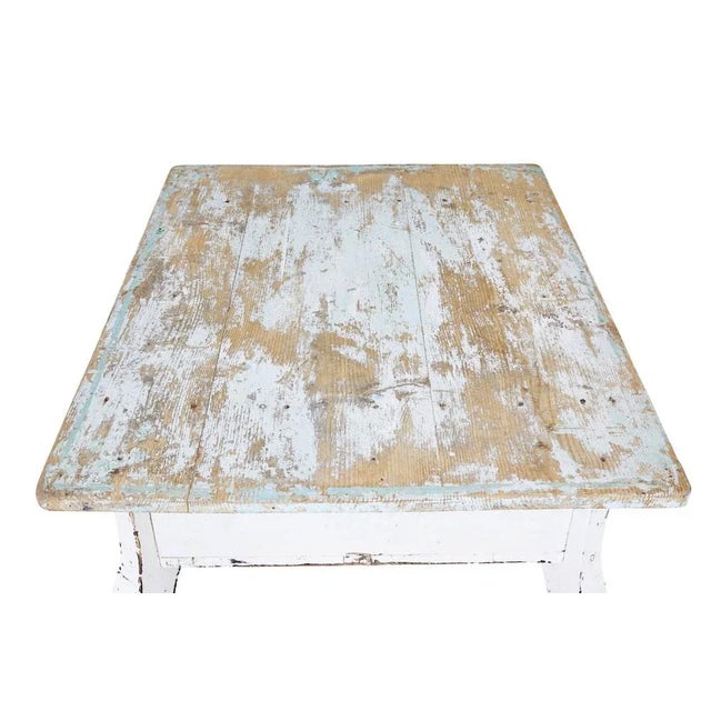 Scandinavian Painted Pine Occasional Table, 1890s For Sale - Image 4 of 8