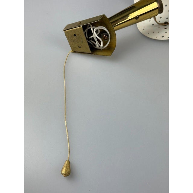 Mid-Century Modern Wall Lamp Brass & Metal Design by Ernest Igl for Hillbrand, 1950s For Sale - Image 3 of 18