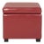 Flip Top Ottoman in Black & Red For Sale