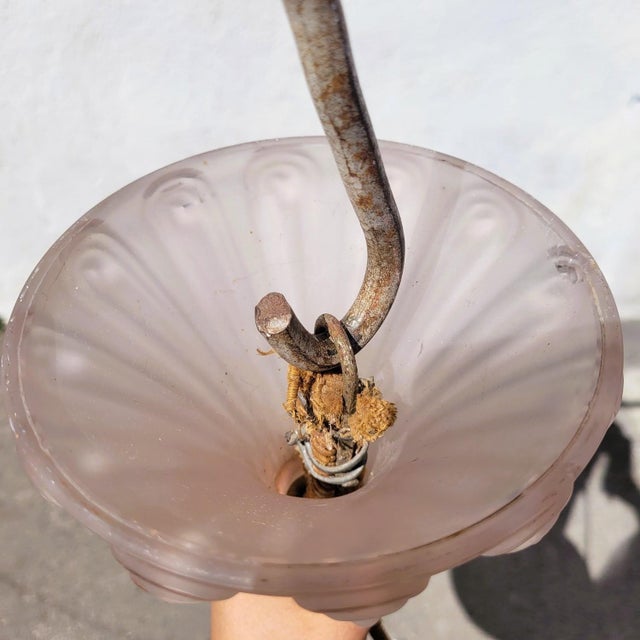 René Lalique Art Nouveau Charmes Glass Pendant Light by René Lalique for Lalique For Sale - Image 4 of 17