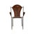 Animal Skin Vintage French Iron and Leather Armchair attributed to Jacques Adnet, 1960s For Sale - Image 7 of 10