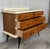 Mid Century Modern Chest of Drawers or Commode in Wood/Cream With Black Legs For Sale - Image 4 of 9