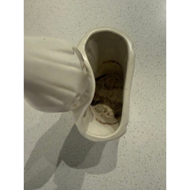 Vintage Mid-Century White Ceramic Madonna Planter For Sale In Los Angeles - Image 6 of 7