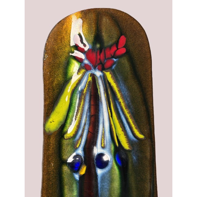 Metal Enamelled Copper Bowl by Studio Laurana Rame Darte, Italy, 1960s For Sale - Image 7 of 13