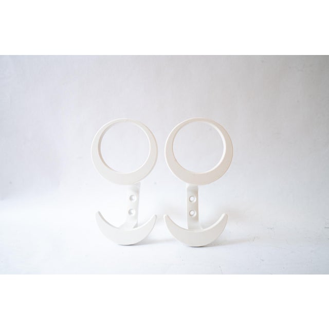 2 acrylic glass wall hooks around 1970s Original condition