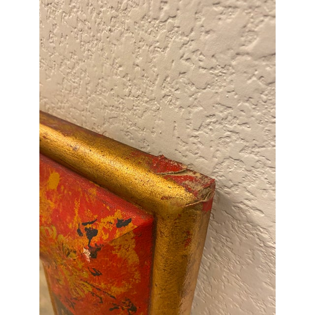 Theodore Alexander 1960s Theodore Alexander Leather Wall Mirror For Sale - Image 4 of 5