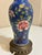 Vintage Chinoiserie Famille Rose Porcelain Table Lamp - Cobalt Blue & Hand-Painted Peonies For Sale - Image 4 of 9