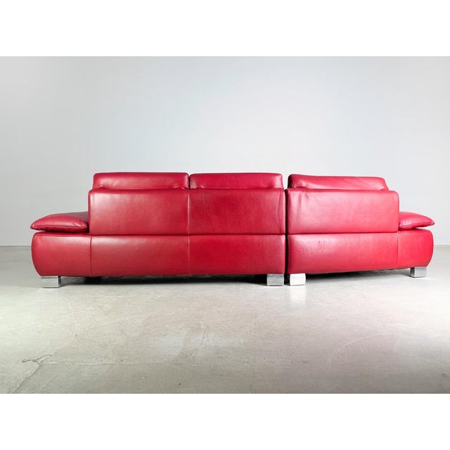 Red Volare Sofa in Leather from Koinor For Sale - Image 8 of 13