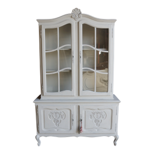 Antique Shabby Chic French Style Hutch