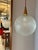Glass and Teak Globe Lamp by Doria For Sale - Image 5 of 11