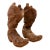1970s Carved Cowboy Boots, Signed by Artist - Set of 2 For Sale