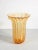 Toso murano design collector's vase, in bullicante gold blown glass, edged with golden flakes. Origin murano period...