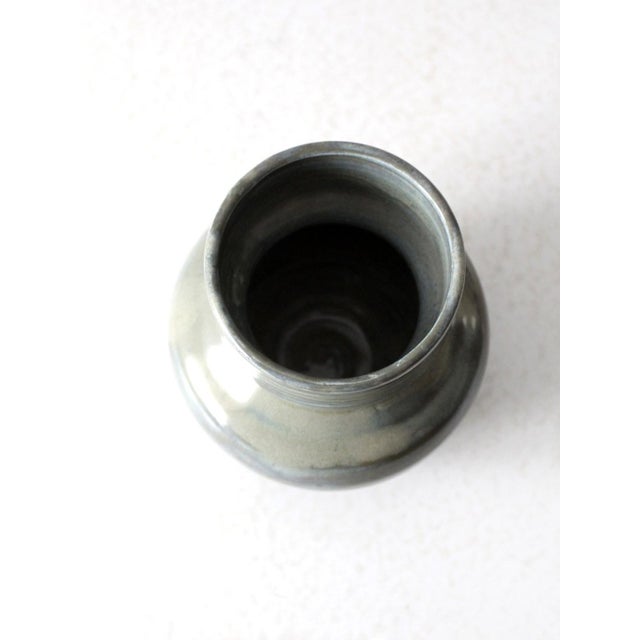 Late 20th Century Vintage Studio Pottery Vase For Sale - Image 5 of 9