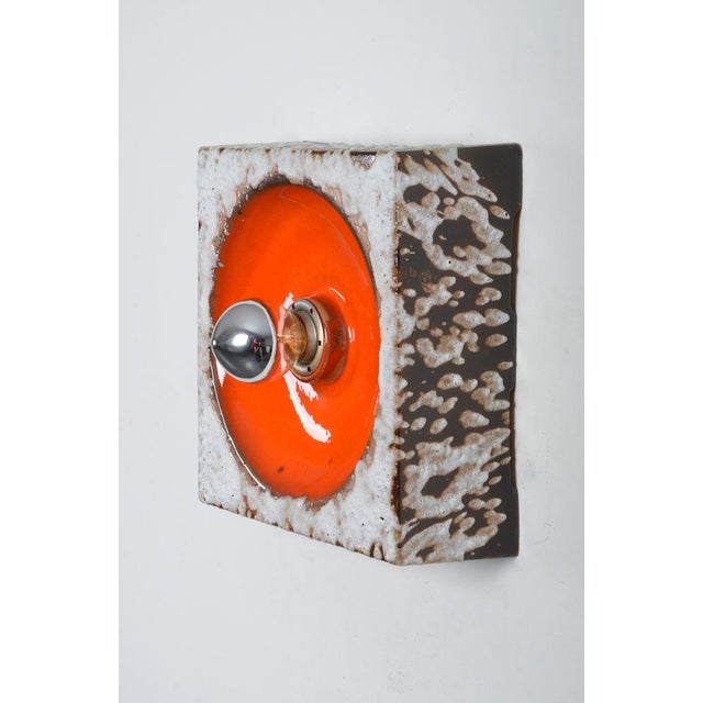Space Age Dumler Ceramic Wall Lamp For Sale - Image 4 of 6
