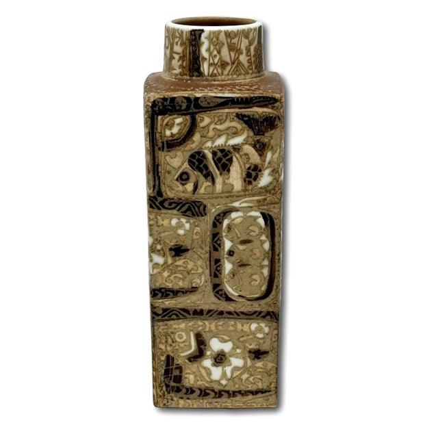 This Really is an Absolutely Beautiful Vintage Royal Copenhagen Danish Modern Ceramic Vase. Circa Mid 20th Century. This...