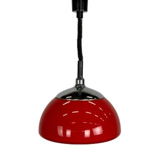 Red Space Age Pendant Lamp by Cosack Leuchten For Sale