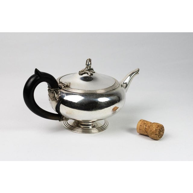 Silver-Plated Metal Teapot from Christofle, France, 1950s For Sale - Image 7 of 14