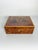 Large wooden box, France, 1970s, crafted from burl veneer with particularly rich and decorative patterns. Its surface...