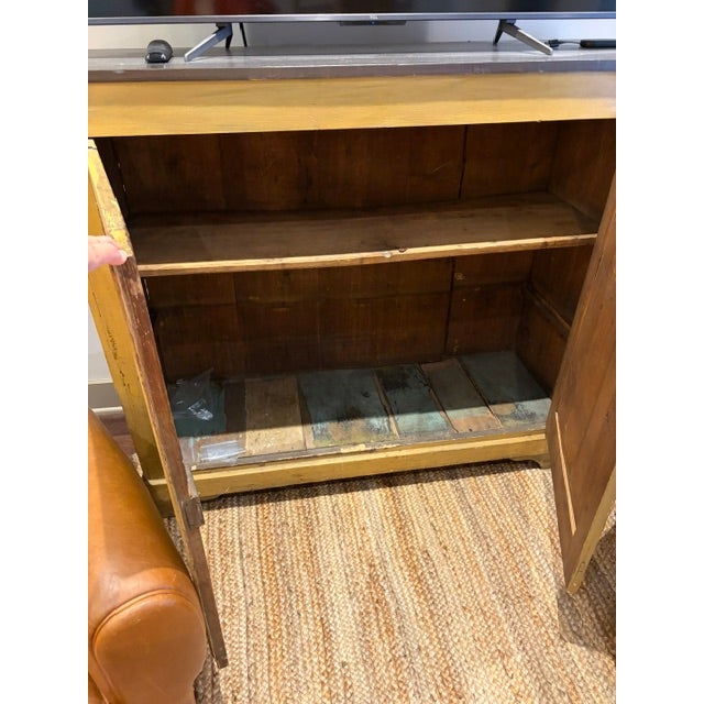 French Provincial Antique French Country Style Wood Cabinet or Hutch For Sale - Image 3 of 4
