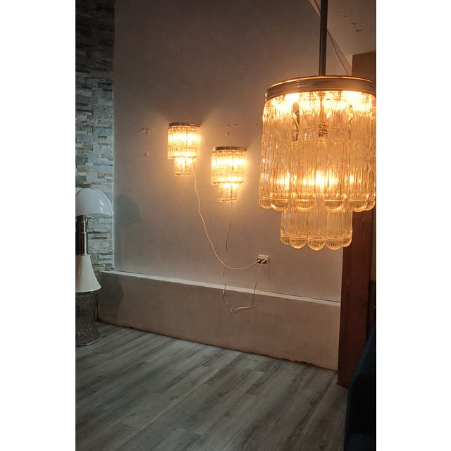 Murano Glass Light Fixtures from Venini, 1970s, Set of 3 For Sale - Image 16 of 18