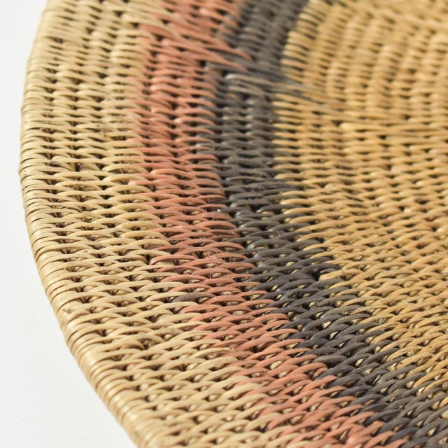 Early 20th Century Makenge Flat Wedding Basket 19.0 Inch Zambia For Sale - Image 4 of 9