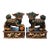 Pair of 19th Century Chinese Foo Dogs on Stands For Sale
