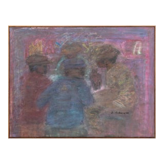 David Koloane Untitled Mixed Media on Canvas, 1995 For Sale