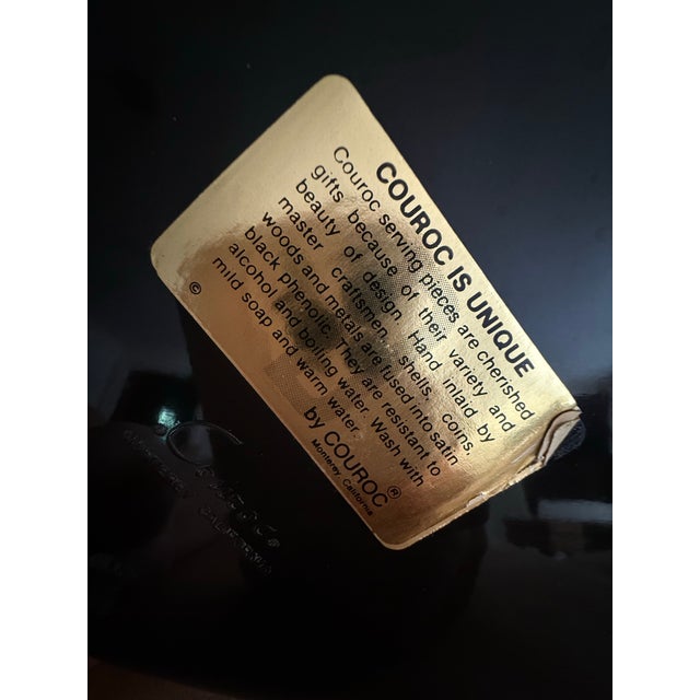 Mid-Century Modern Vintage Couroc Drink Resin Tray For Sale - Image 3 of 6