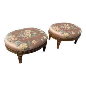 Pair of French Louis XVI Early 20th Century Foot Stools