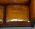 Victorian Hand Dyed Tan Brown Leather Sofa For Sale - Image 11 of 16