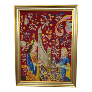 Rosemary Pipkin Jackson (American 20th Century), Excerpt From Unicorn Tapestry #3, 16th Century, Needlework, Framed