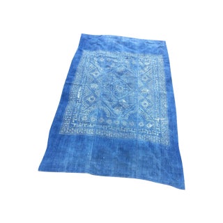 Tribal Hand Batik Linen Throw For Sale