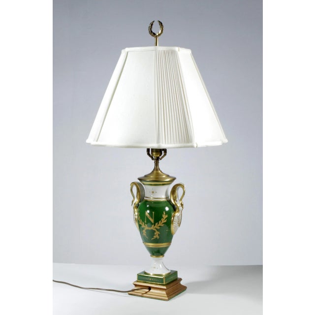 Sèvres Porcelain Late 19th Century French Napoleonic Lamp Style of Sèvres For Sale - Image 4 of 13