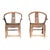 19th Century Original Chinese Horseshoe Chairs- a Pair For Sale