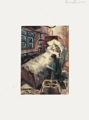 Sympathy Watercolor on Paper by Pierre Laurent Brenot