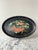 Metal Vintage Hand-Painted Oval Metal Tray With Two Birds and Juniper Berries For Sale - Image 7 of 7