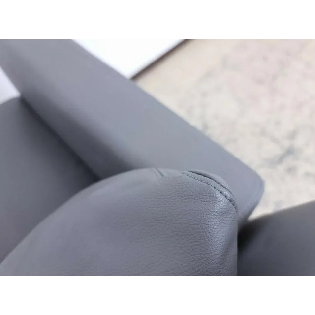 Animal Skin German Grey Jason 391 Chair from Walter Knoll For Sale - Image 7 of 10