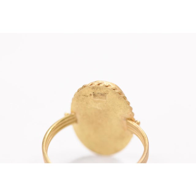 Byzantine Coin Ring W 21k Band, Size 8.25 For Sale - Image 10 of 13