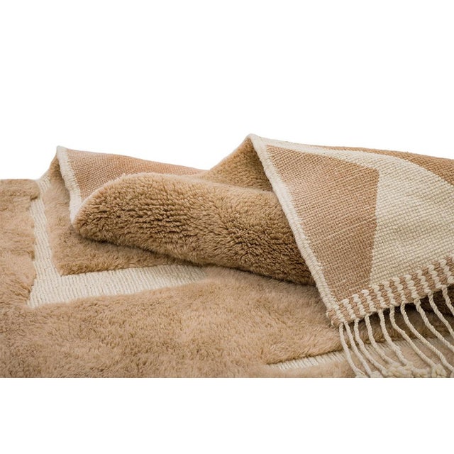 Textile Hand-Knotted Wool Premium Rug by Azele Studio For Sale - Image 7 of 13