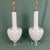 Contemporary Vintage White Murano Glass Table Lamps - a Pair For Sale - Image 3 of 12