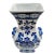 1980s Chinese Blue & White Vase With Pomegranate Handles For Sale - Image 5 of 7